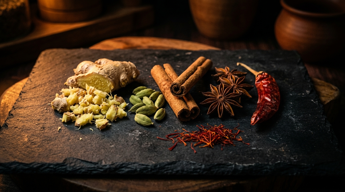 Whole Spices Background
